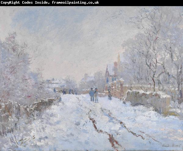Claude Monet Snow at Argenteuil